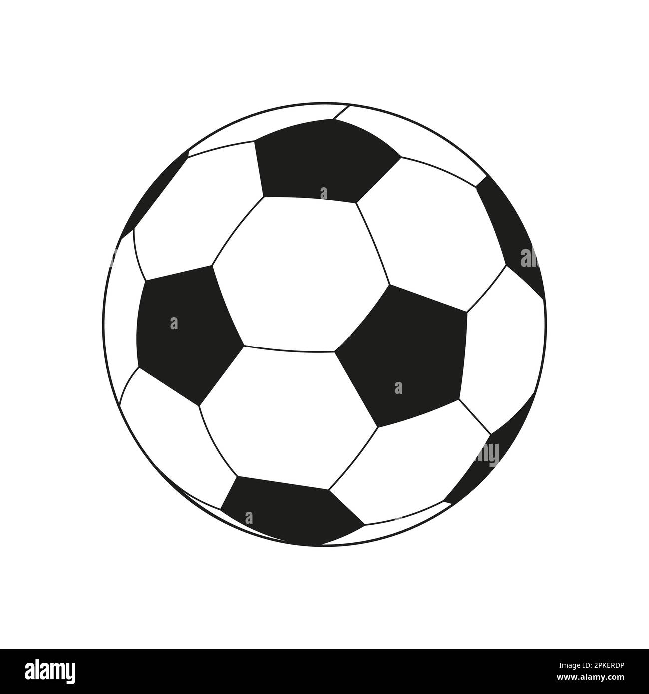 Symbole ballon de football Illustration de Vecteur