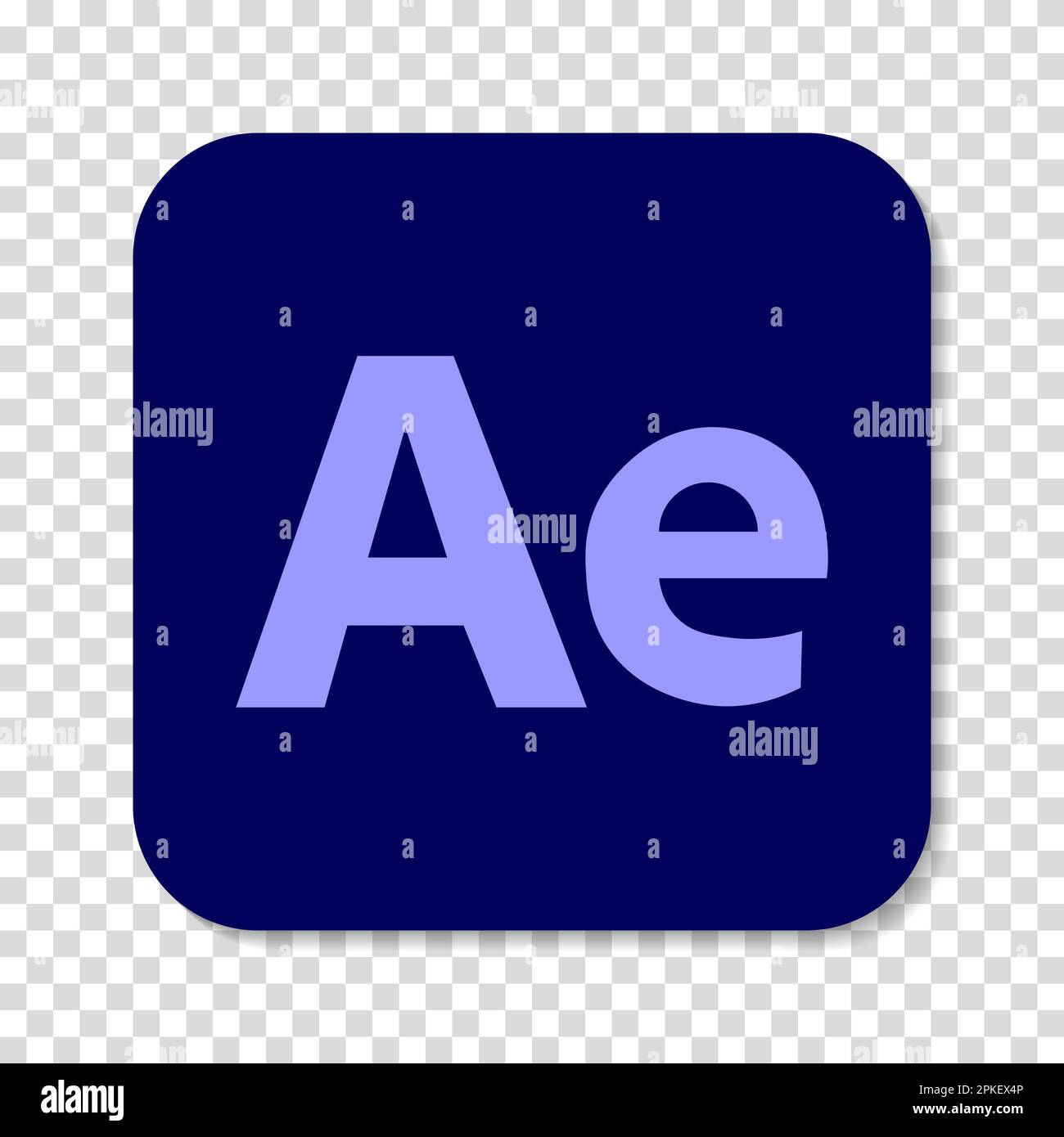 Vinnitsa, Ukraine - 30 décembre 2022: Icône du logo Adobe After Effect Illustration de Vecteur