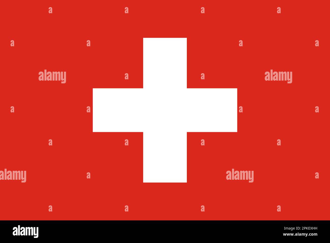 Drapeau national officiel de la Suisse Illustration de Vecteur