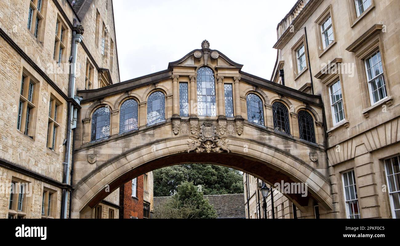 Bridge of Soupirs, Oxford, Royaume-Uni Banque D'Images
