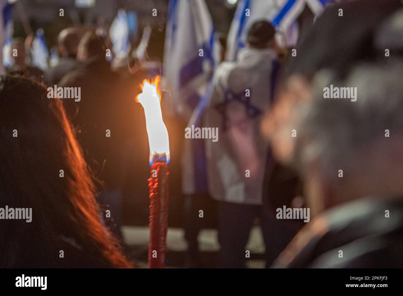 Manifestations civiles dans la ville de Rehovot Israël contre les changements prévus du gouvernement israélien à la haute cour de justice Banque D'Images