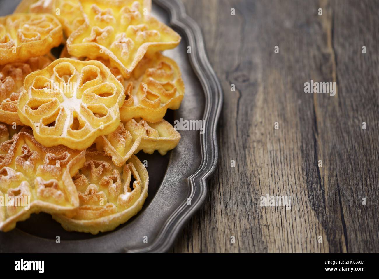 cookies rosette avec espace de copie Banque D'Images