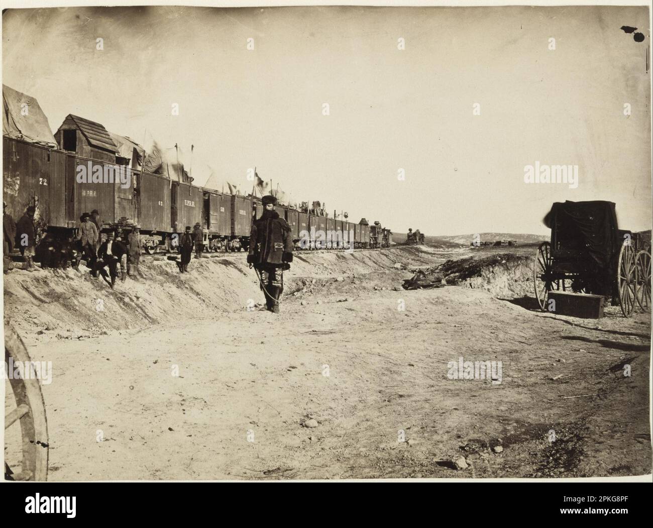 Le général John S. Casement et sa tenue entre 1867 et 1868 par Andrew J. Russell Banque D'Images