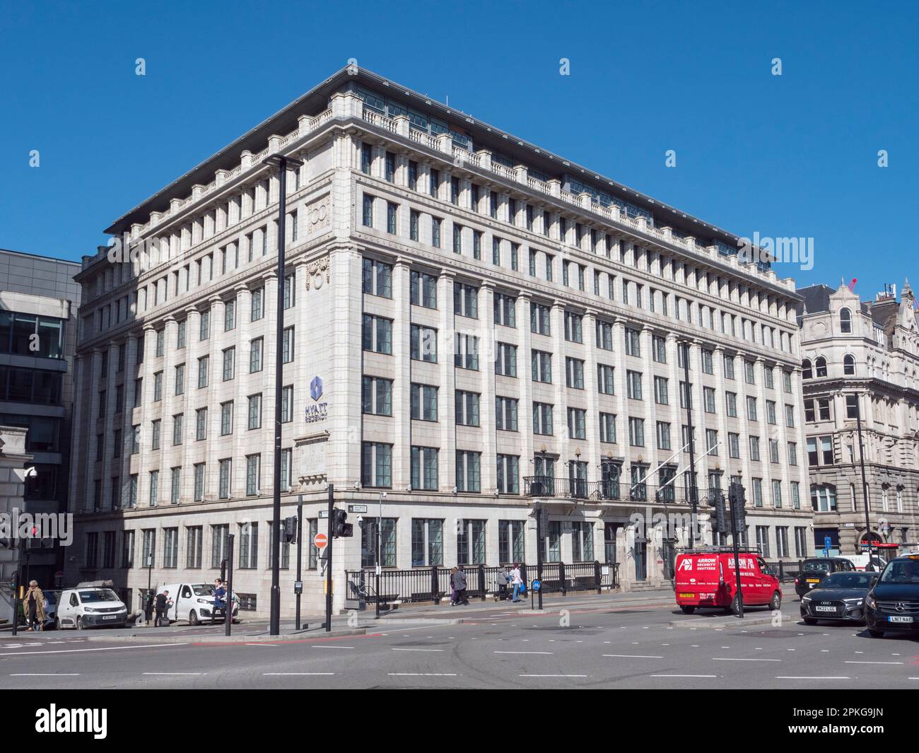 Le Hyatt Regency London Blackfriars, dans le centre de Londres, au Royaume-Uni. Banque D'Images