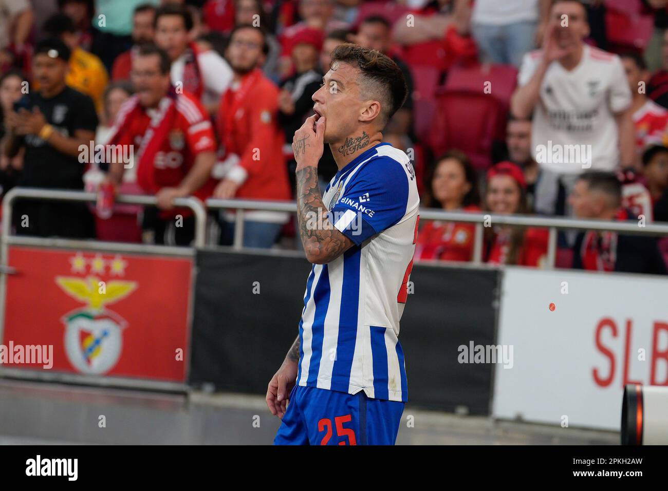 Lisbonne, Portugal. 07th avril 2023. Otavio du FC Porto en action pendant la Ligue Portugal Bwin football match entre SL Benfica et FC Porto à Estadio da Luz.résultat final: SL Benfica 1:2 FC Porto (photo de Bruno de Carvalho/SOPA Images/Sipa USA) crédit: SIPA USA/Alay Live News Banque D'Images