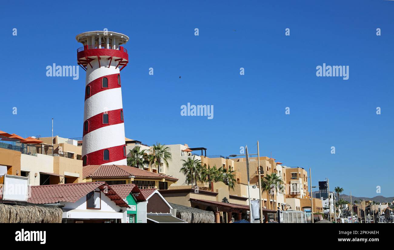 Le phare de Cabo San Lucas, Mexique Banque D'Images