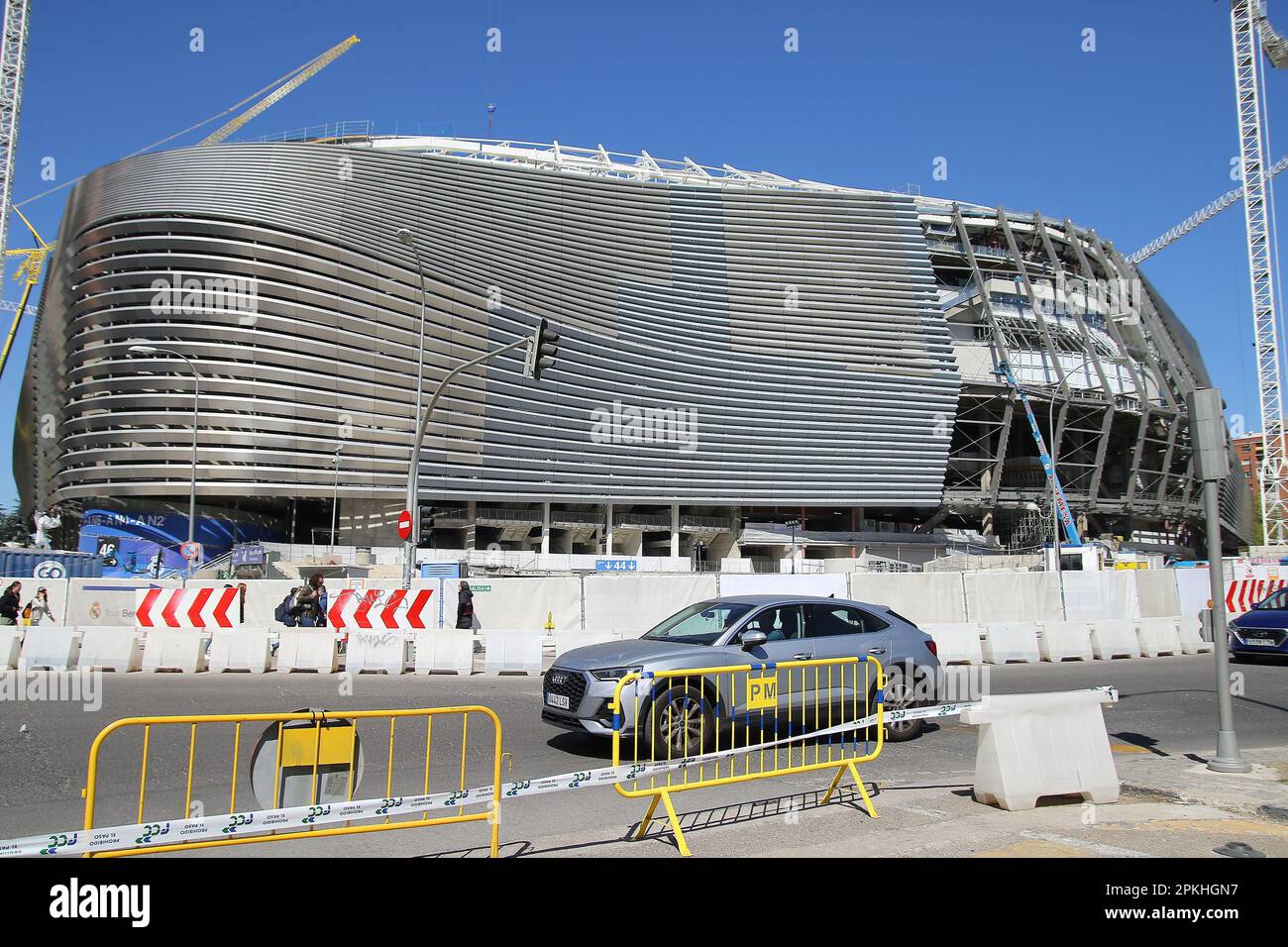 Stade Santiago Bernabeu en construction 8 avril 2023 crédit: Edward F. Peters/Alamy Live News Banque D'Images