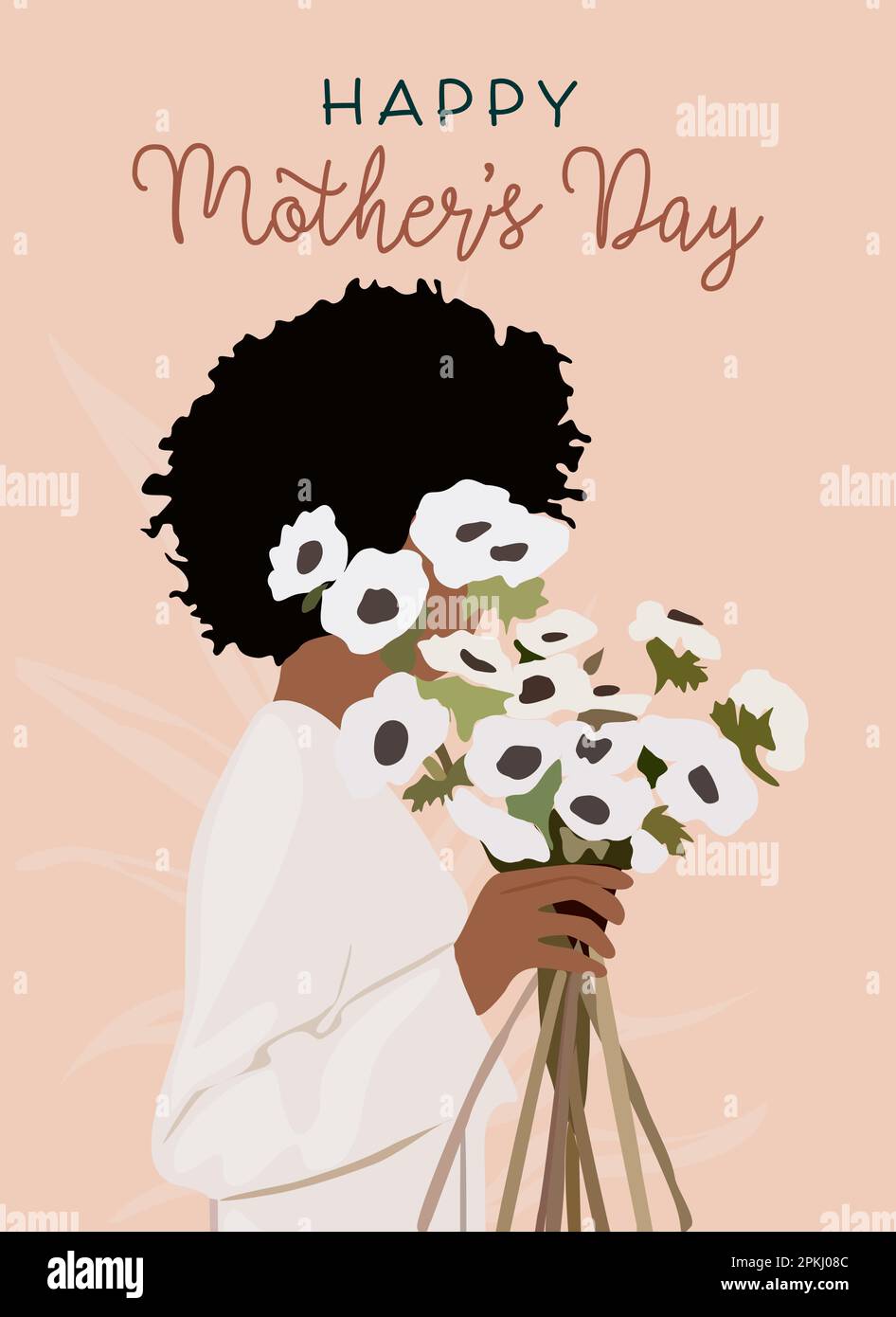 Modèle vectoriel de carte de vœux Happy Mother Day. Illustration de Vecteur