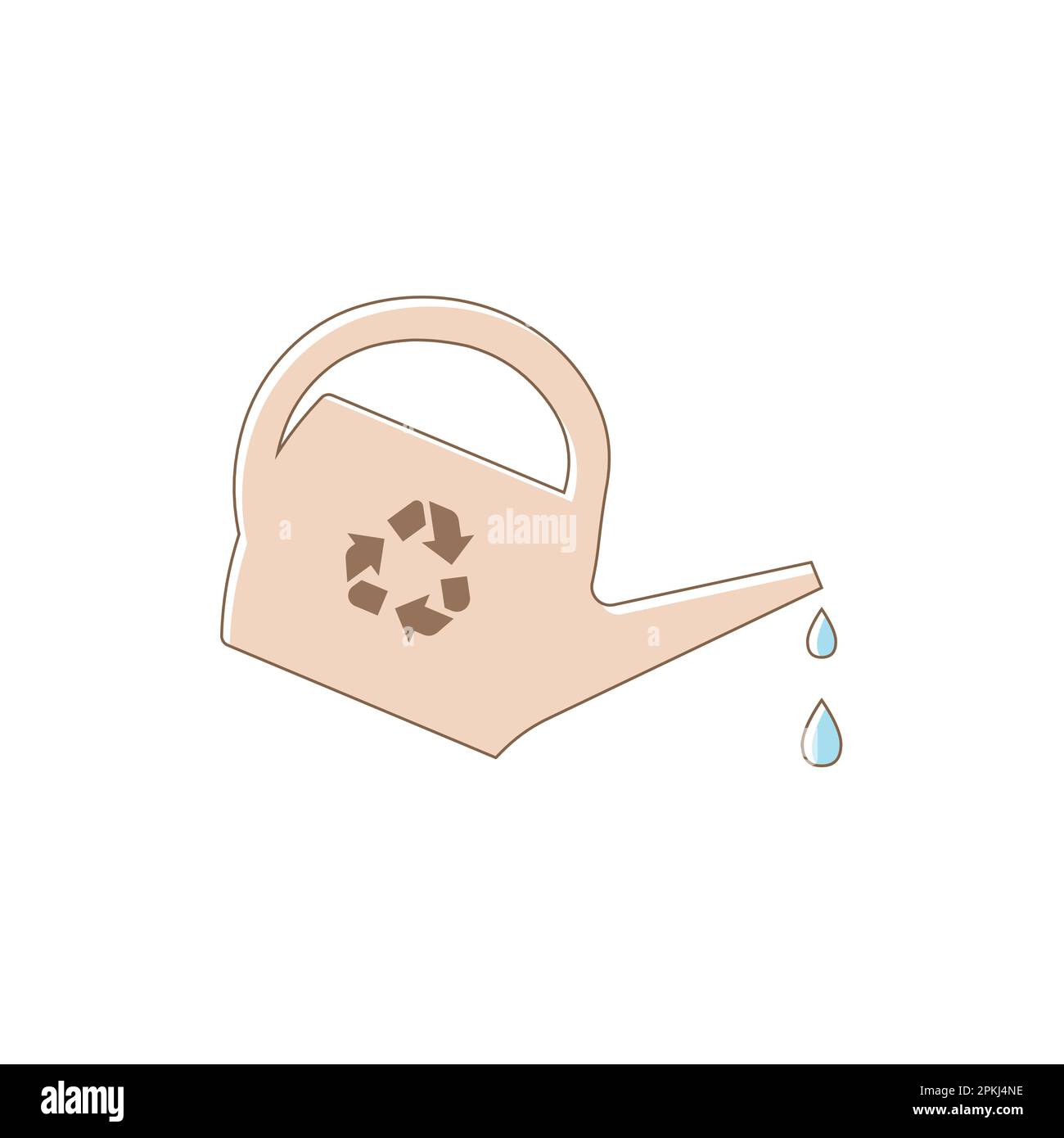 Associations et symboles durabilité. arrosoir. Icônes pour les applications et les sites sur le thème de l'écologie. Illustration vectorielle Illustration de Vecteur