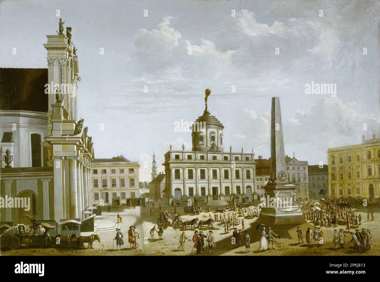 Vieux marché de Potsdam 1772 par Karl Christian Wilhelm Baron Banque D'Images