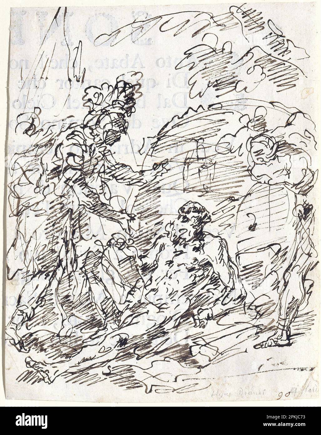 Alexander et Diogenes 1769 par Francesco Fontebasso Banque D'Images