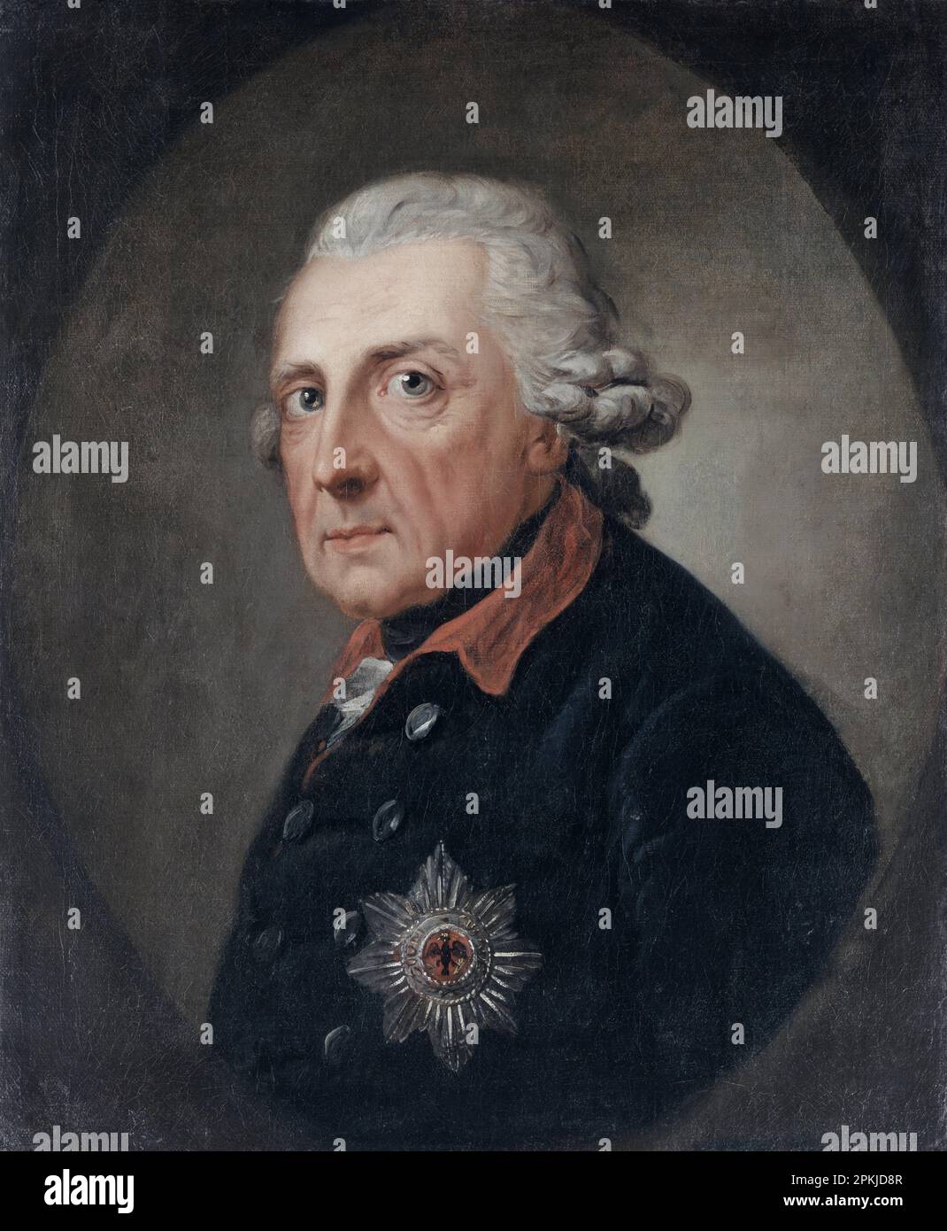 Friedrich der Große 1781/1786 par Anton Graff Banque D'Images