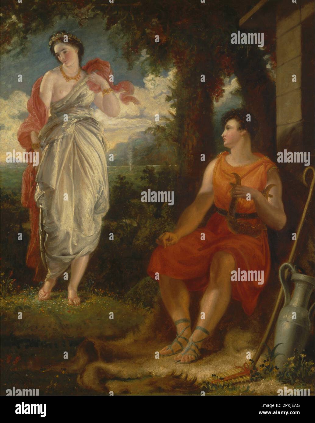 Vénus et Anchises 1826 par Benjamin Robert Haydon Banque D'Images