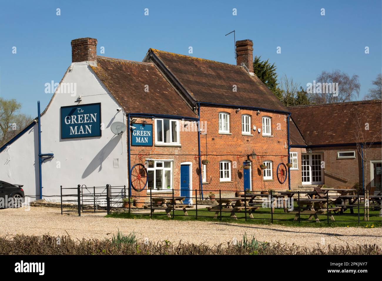 The Green Man pub at King's Stag Dorset England GB Banque D'Images