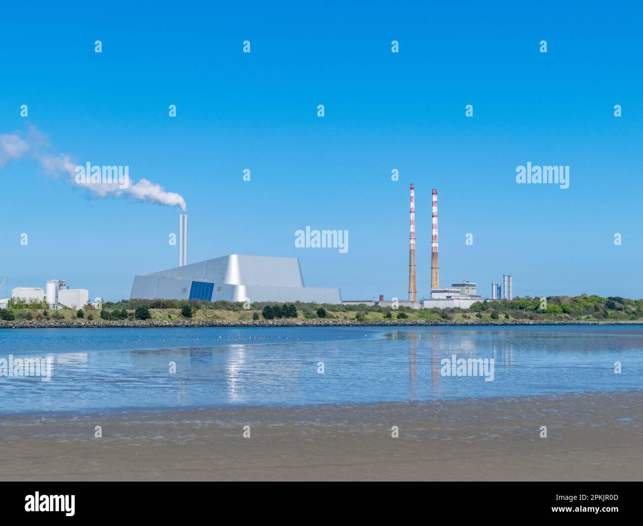 Sandymount Strand par un après-midi ensoleillé d'avril Banque D'Images