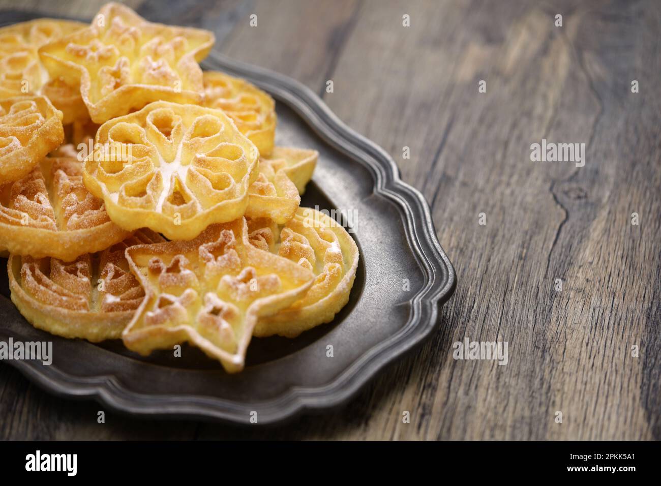 cookies rosette avec espace de copie Banque D'Images