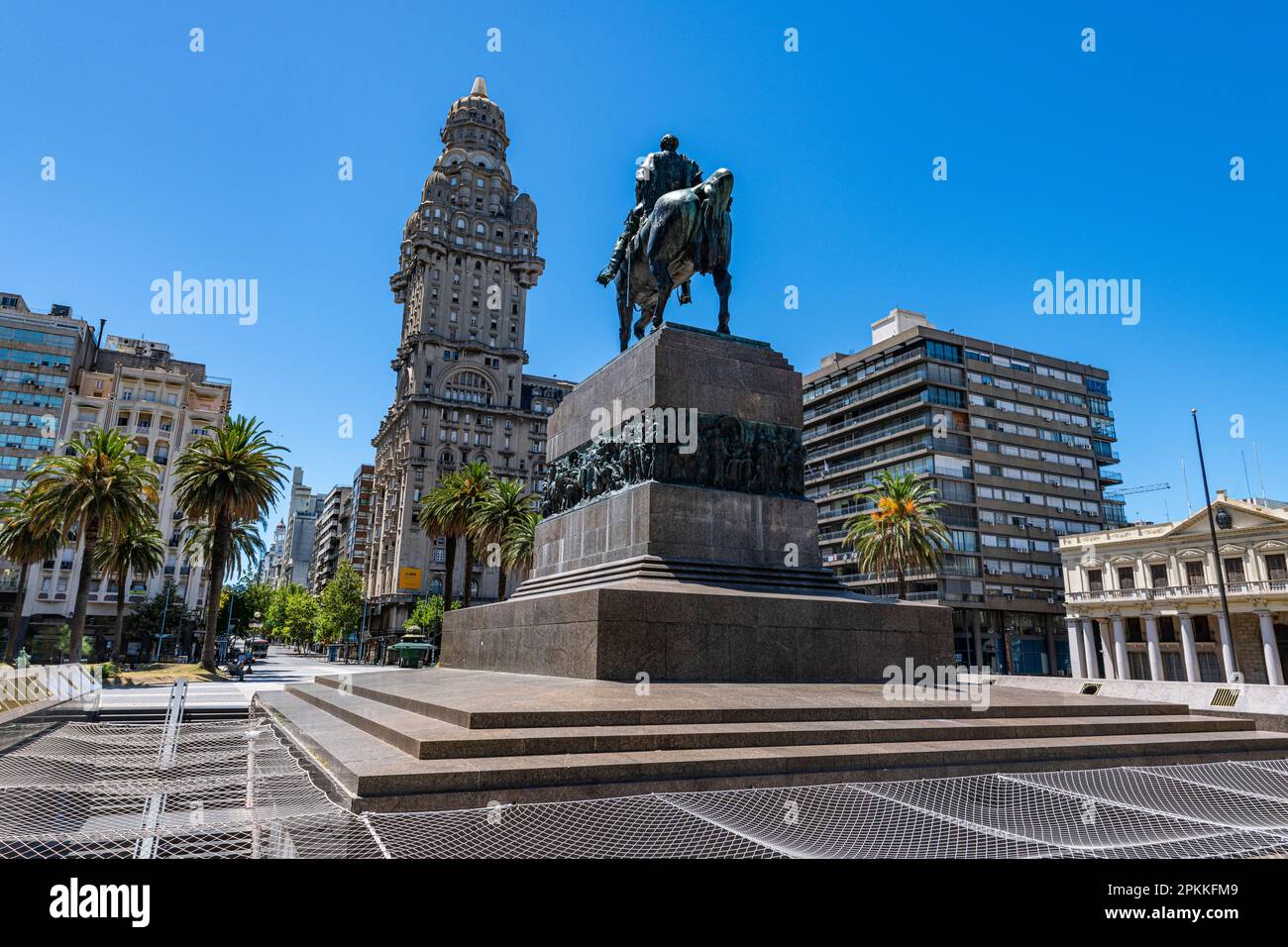 Place de l'indépendance, Montevideo, Uruguay, Amérique du Sud Banque D'Images