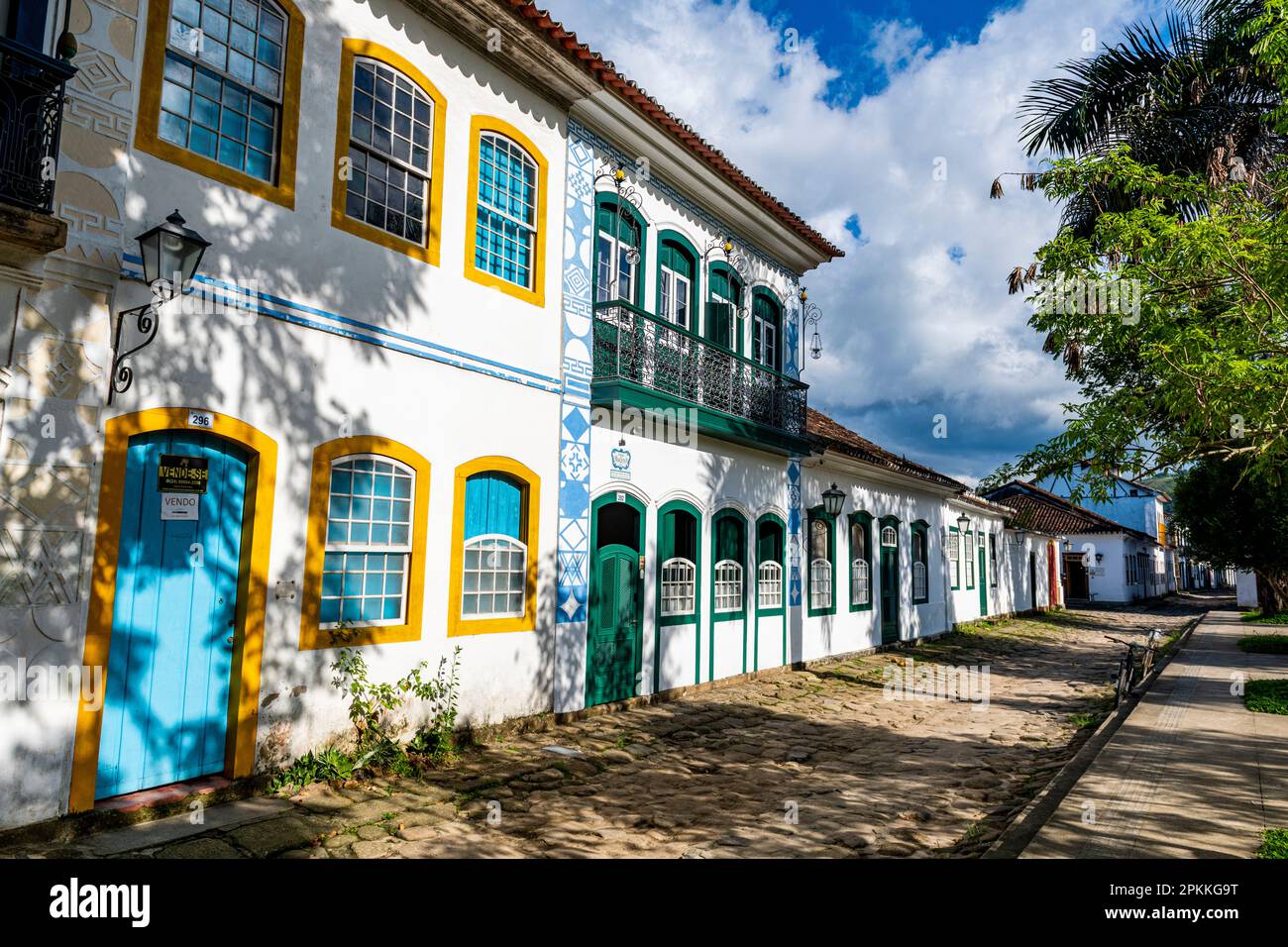 Bâtiments coloniaux, Paraty, site du patrimoine mondial de l'UNESCO, Brésil, Amérique du Sud Banque D'Images