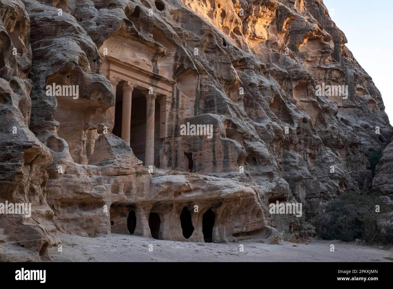 Site archéologique d'Al Beidha (Siq al-Barid) à Little Petra, site du patrimoine mondial de l'UNESCO, Jordanie, Moyen-Orient Banque D'Images