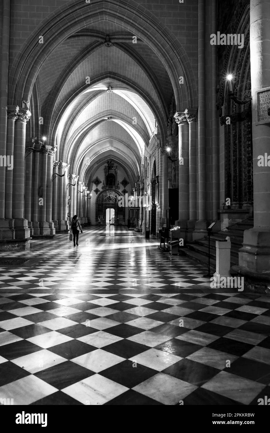 Tolède, Espagne- 6 octobre 2022 : la cathédrale pritiale de Sainte Marie de Tolède (la cathédrale de Tolède) Banque D'Images