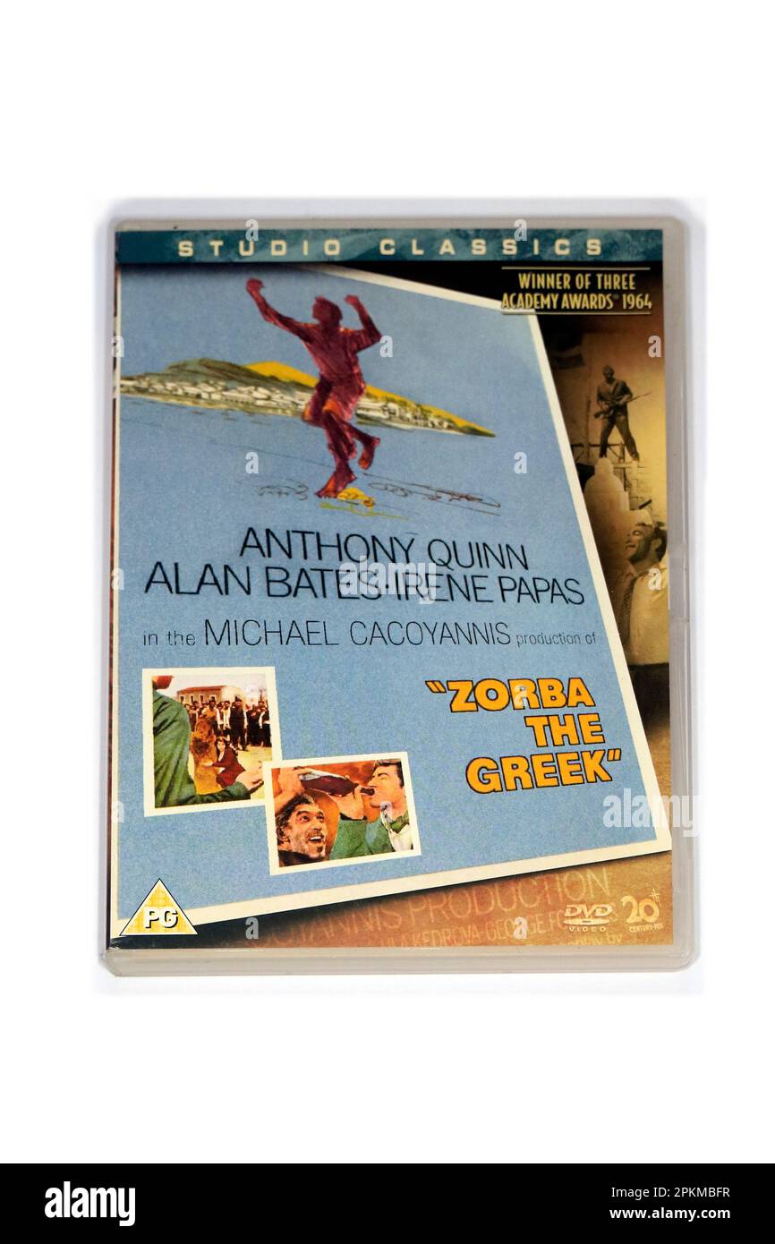 Zorba le grec - couverture DVD. Banque D'Images