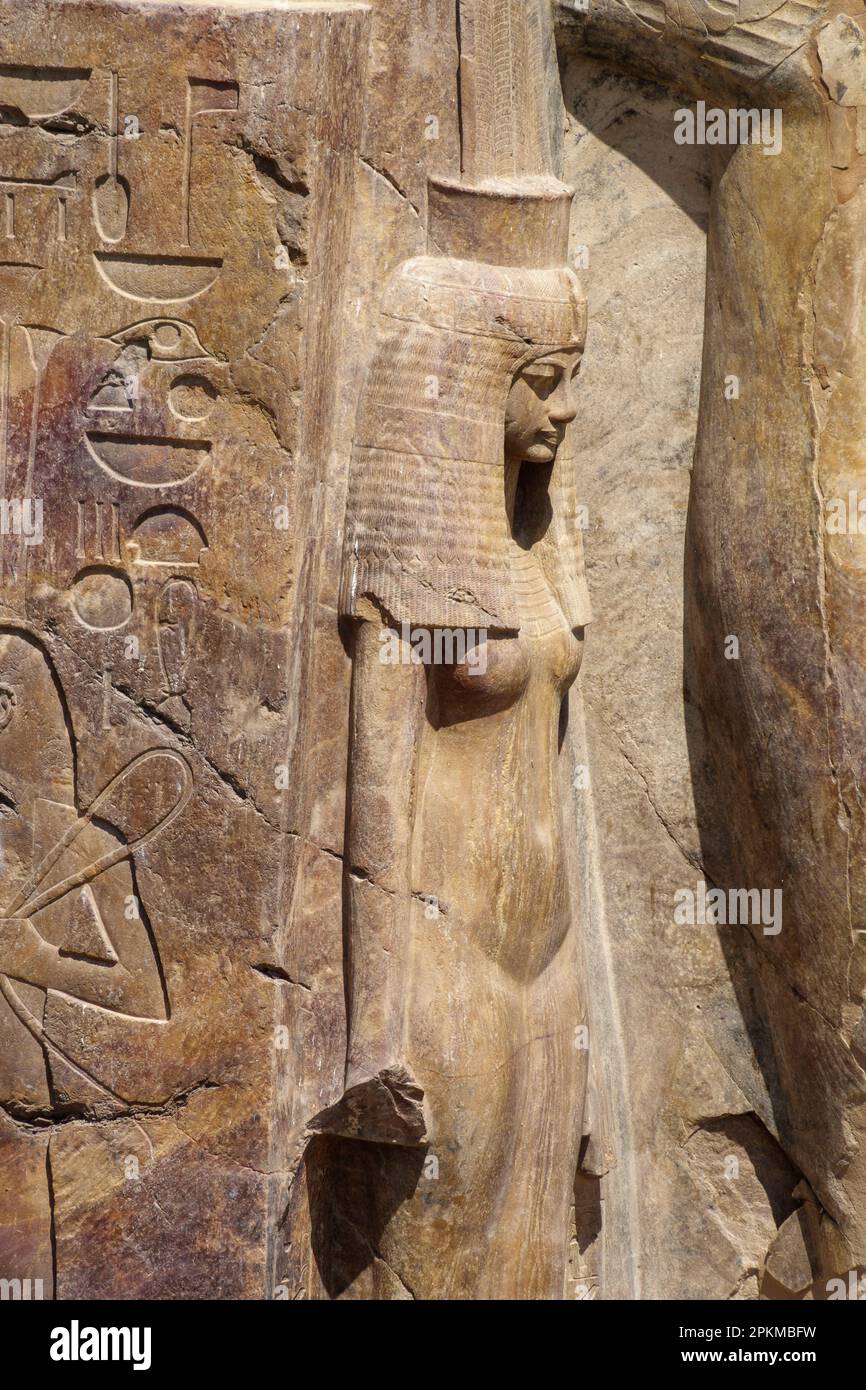 Le Temple commémoratif d'Amenhotep III, Cisjordanie, Louxor Égypte Banque D'Images