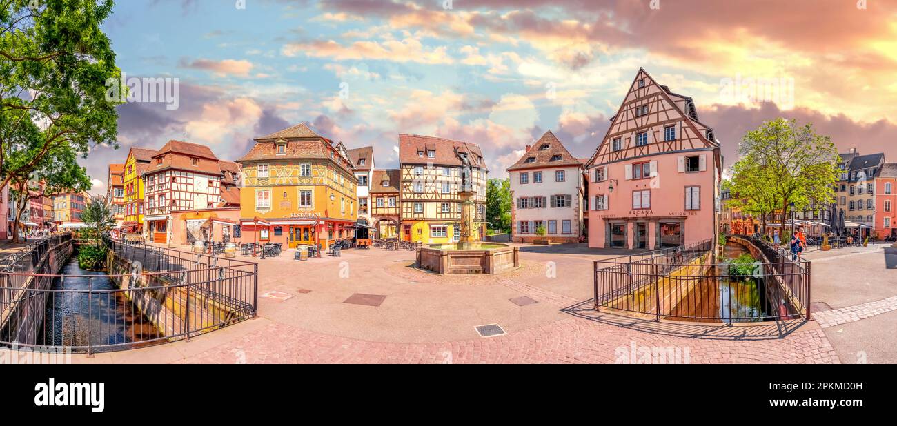 Vieille ville de Colmar, France Banque D'Images