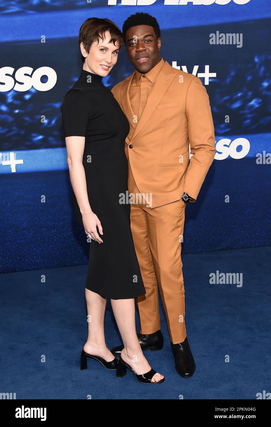 7 mars 2023, Los Angeles, Californie, Etats-Unis : Sam Richardson et Nicole Boyd arrivent à la première saison 3 Ã Ted LassoÃ au Village Theatre. (Credit image: © Lisa O'Connor/ZUMA Press Wire) USAGE ÉDITORIAL SEULEMENT! Non destiné À un usage commercial ! Banque D'Images