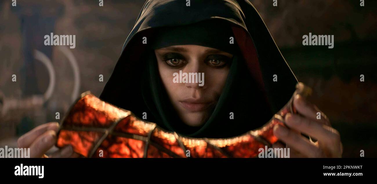 TÊTE DE MARGUERITE DANS LES DONJONS ET DRAGONS : L'HONNEUR PARMI LES VOLEURS (2023), DIRIGÉ PAR JOHN FRANCIS DALEY ET JONATHAN M. GOLDSTEIN. Crédit : PHOTOS / Album PARAMOUNT Banque D'Images