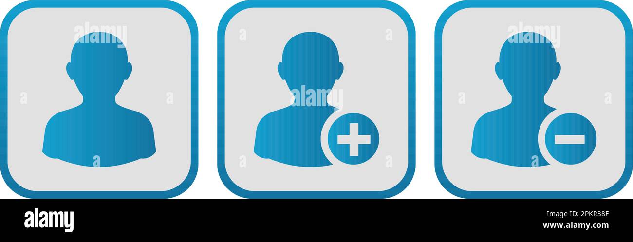 design vectoriel de l'icône utilisateur du profil de personne bleu Illustration de Vecteur