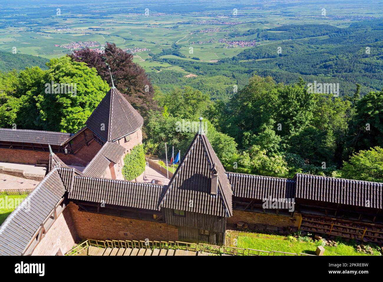 Château du Haut-Koenigsbourg, Alsace, France Banque D'Images