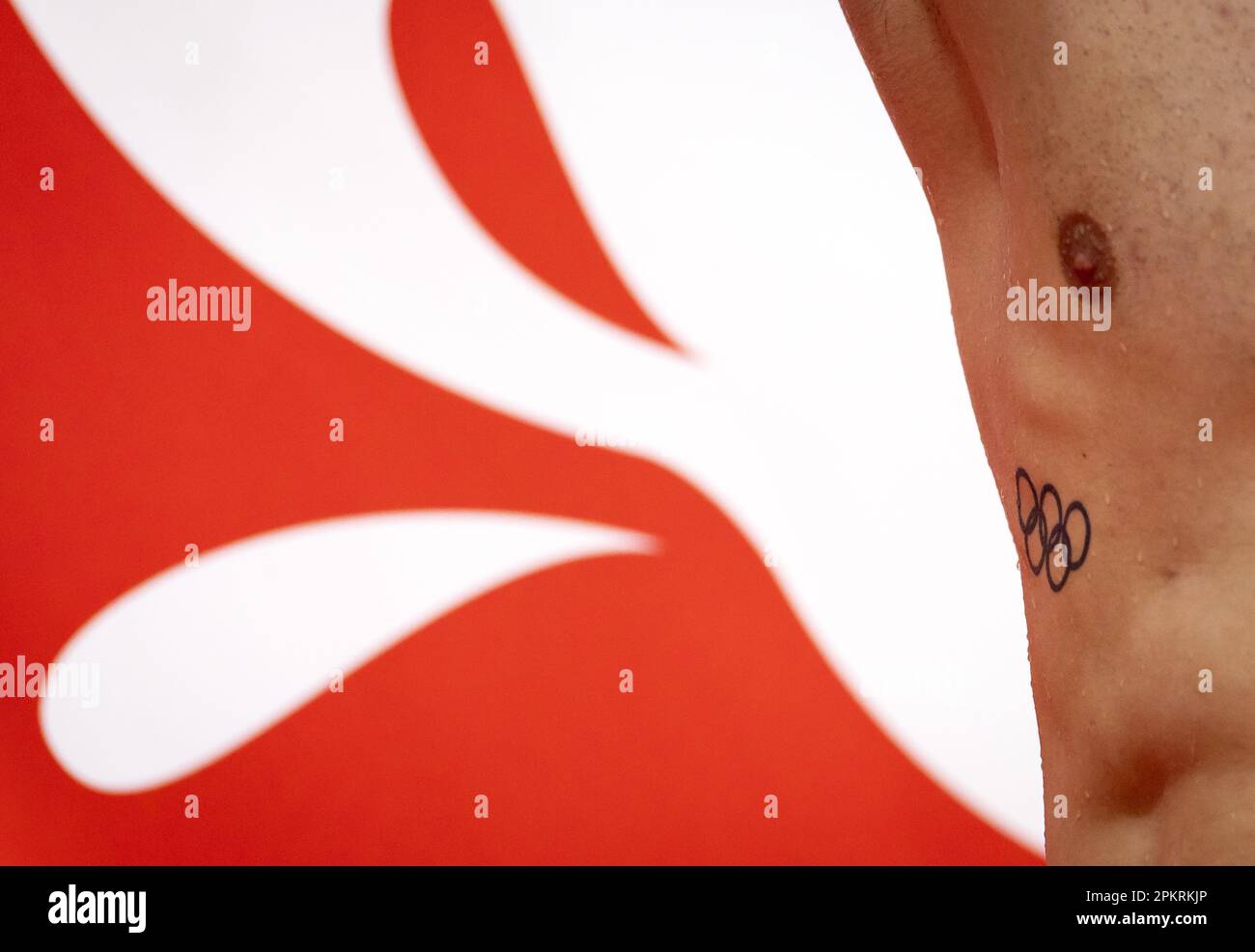 EINDHOVEN - Arno Kamminga au cours de la dernière journée de la qualification d'Eindhoven. Les nageurs de haut niveau néerlandais peuvent nager dans les limites ici pour les coupes du monde à venir et les Jeux Olympiques en 2024. ANP KOEN VAN WEEL pays-bas hors - belgique hors Banque D'Images