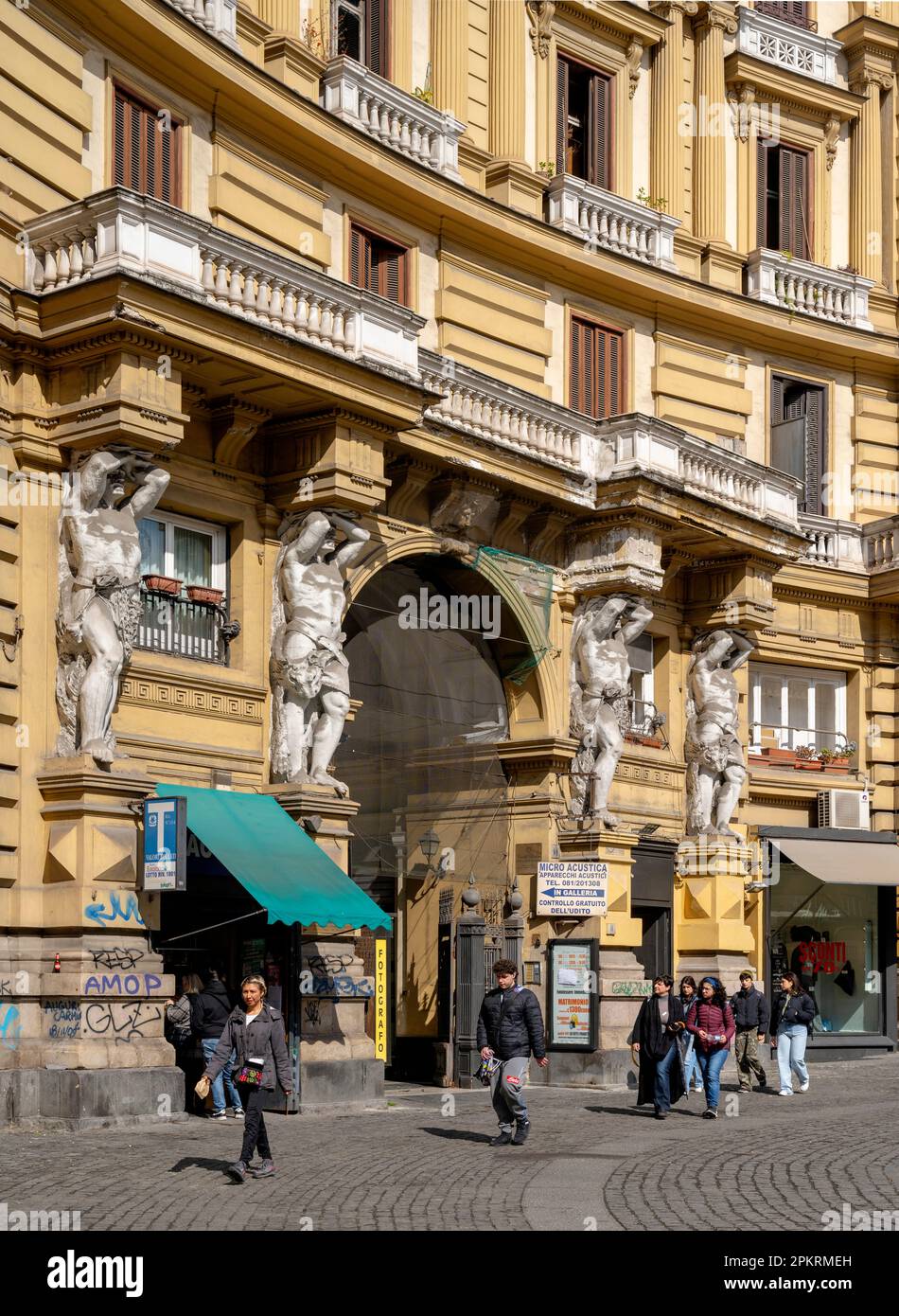 Italien, Neapel, Piazza Nicola Amore am Corso Umberto I., Nord-Ouest-Seite Banque D'Images