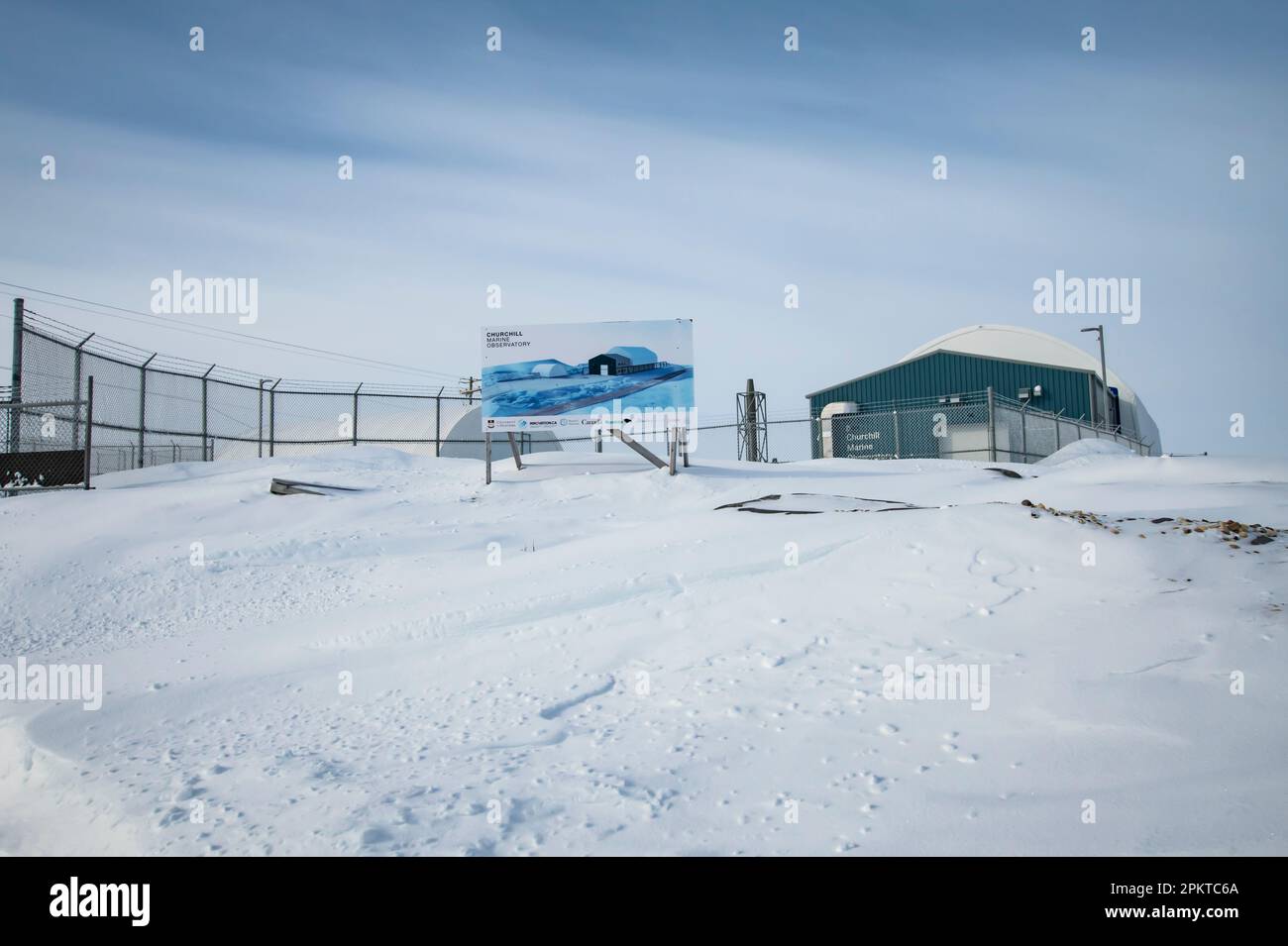 L'observatoire marin de Churchill au Manitoba, Canada Banque D'Images
