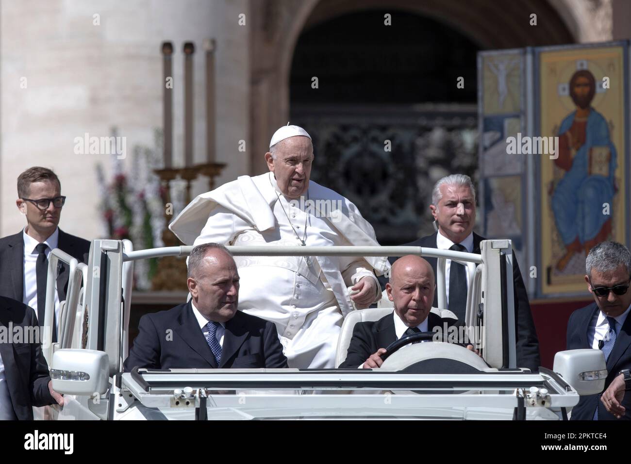 Vatican Vatican Le 9 Avril 2023 Le Pape François Préside La Messe De
