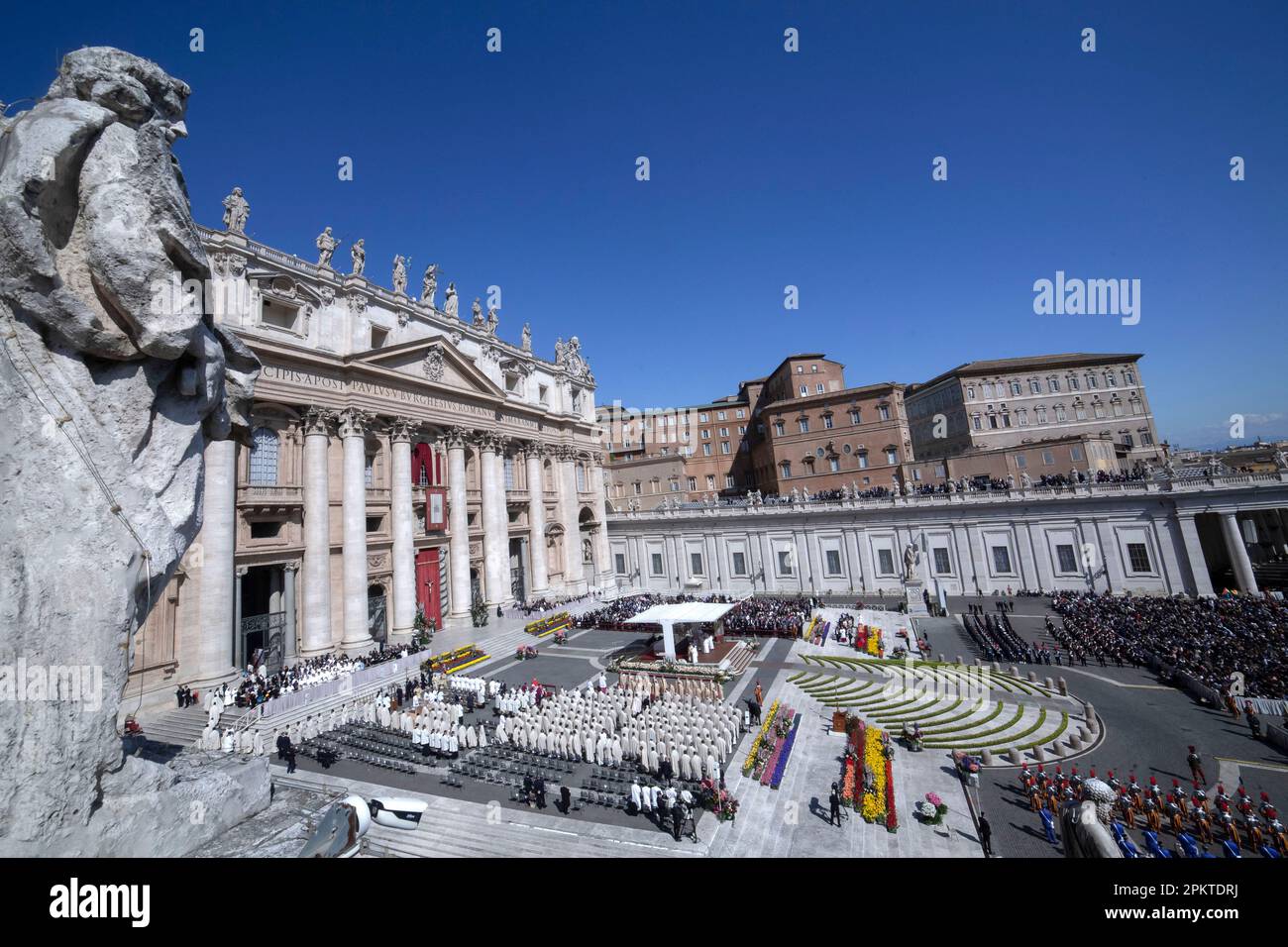 Vatican Vatican Le 9 Avril 2023 Le Pape François Préside La Messe De