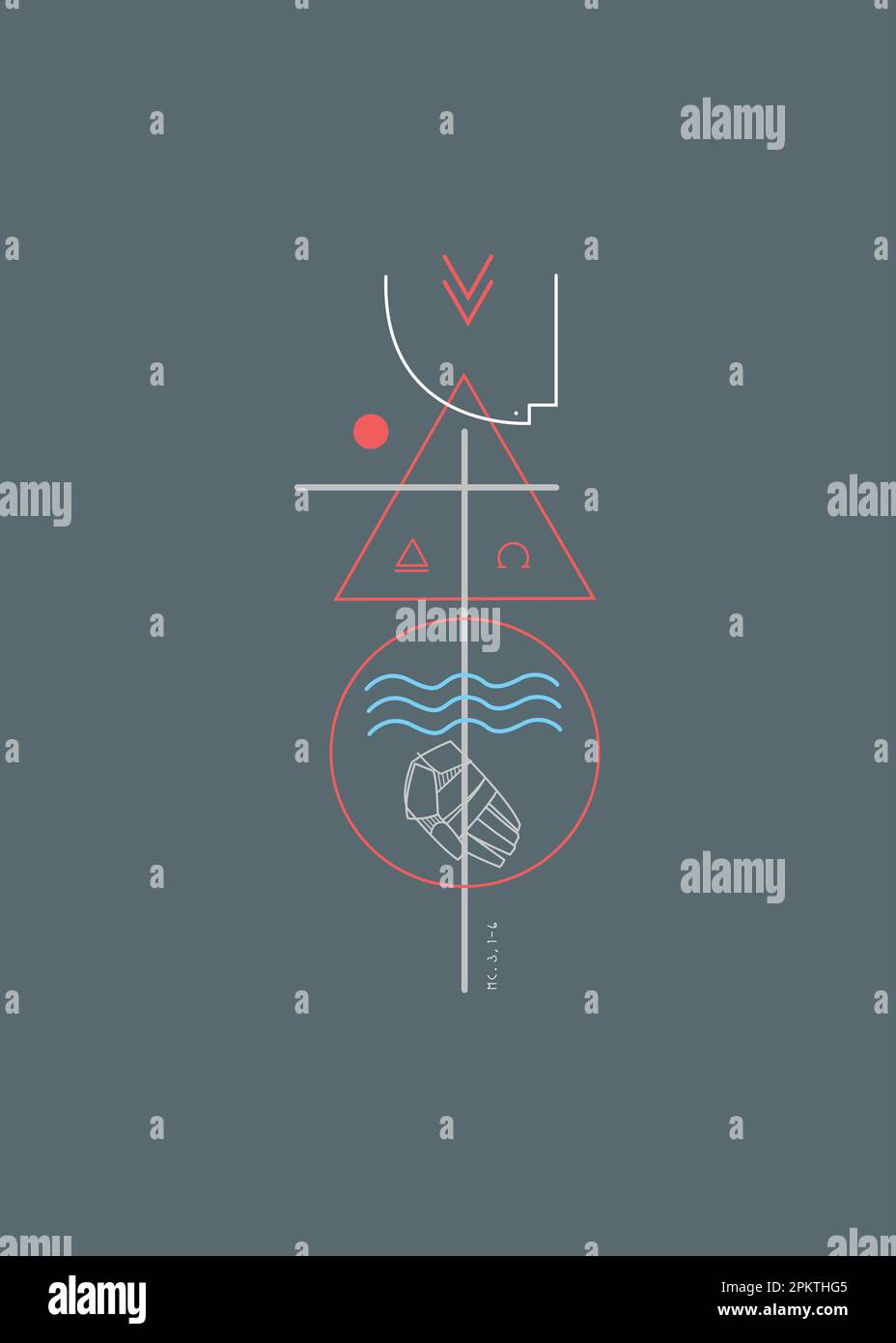 Illustration vectorielle dessinée à la main ou dessin du symbole religieux De la Sainte Trinitty Illustration de Vecteur