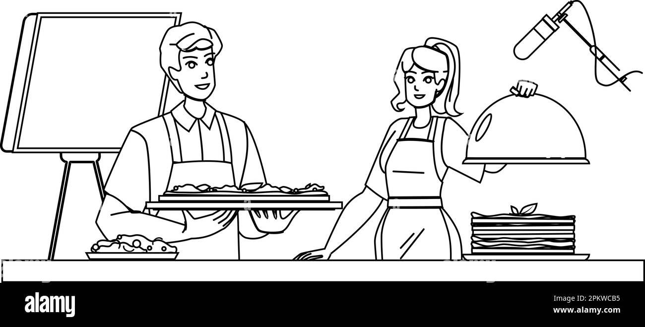 coocking montrer le vecteur Illustration de Vecteur