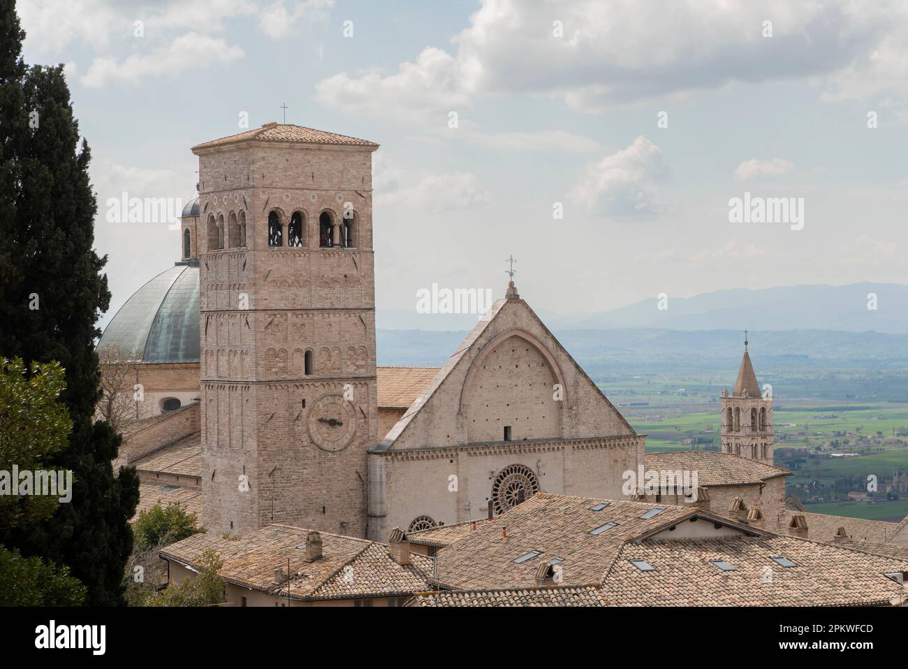 Cathédrale d'Assise à Assise, Italie Banque D'Images