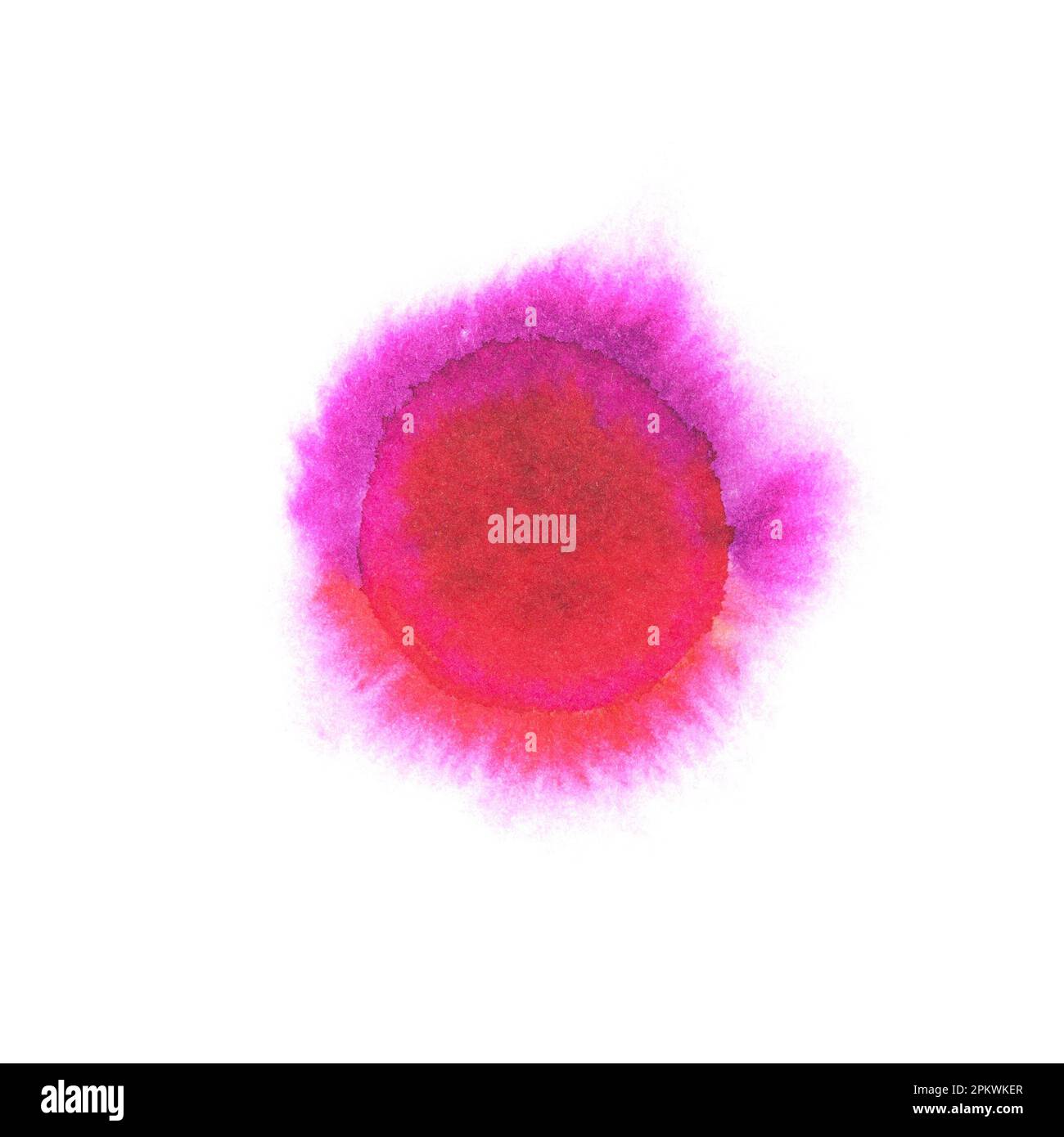 Aquarelle taches floues de plusieurs couleurs dessinées à la main. Banque D'Images