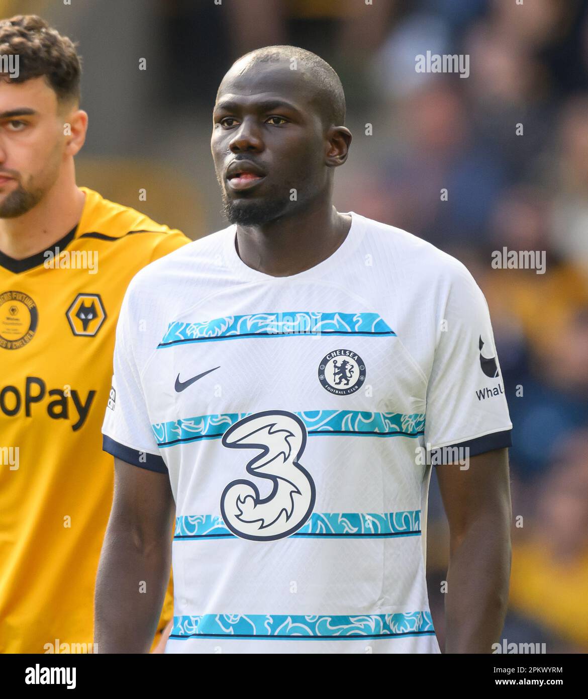 Wolverhampton, Royaume-Uni. 08th avril 2023. 08 avril 2023 - Wolverhampton Wanderers / Chelsea - Premier League - Molineux Stadium. Kalidou Koulibaly de Chelsea pendant le match de la Premier League au stade Molineux, Wolverhampton. Crédit photo : Mark pain/Alamy Live News Banque D'Images