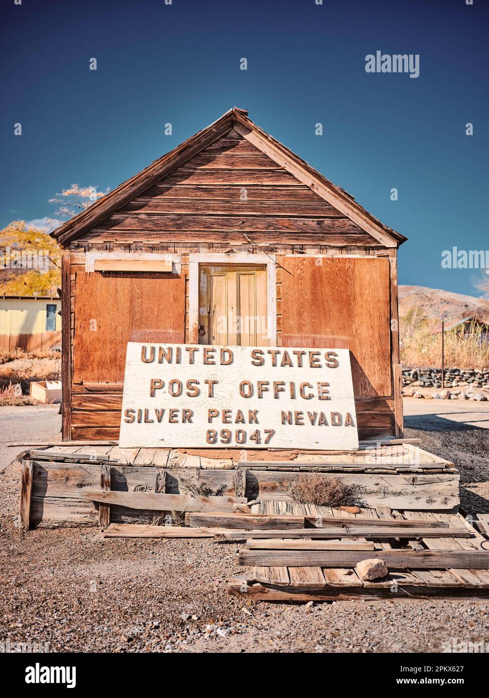 Vieux, abandonné et inutilisé bureau de poste des États-Unis Banque D'Images