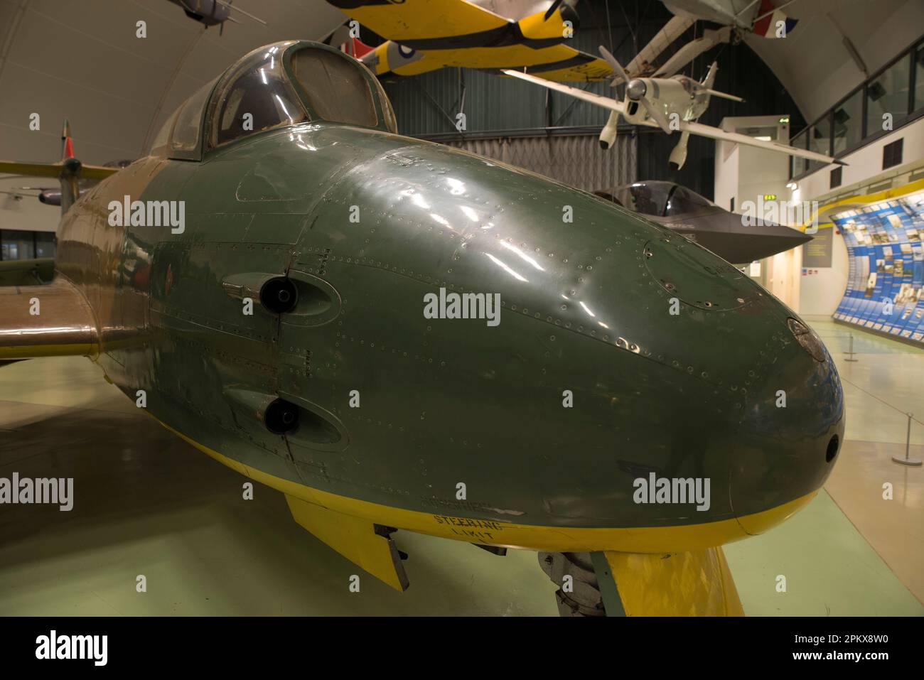 Gloster Meteor F8 au RAF Museum de Londres Banque D'Images
