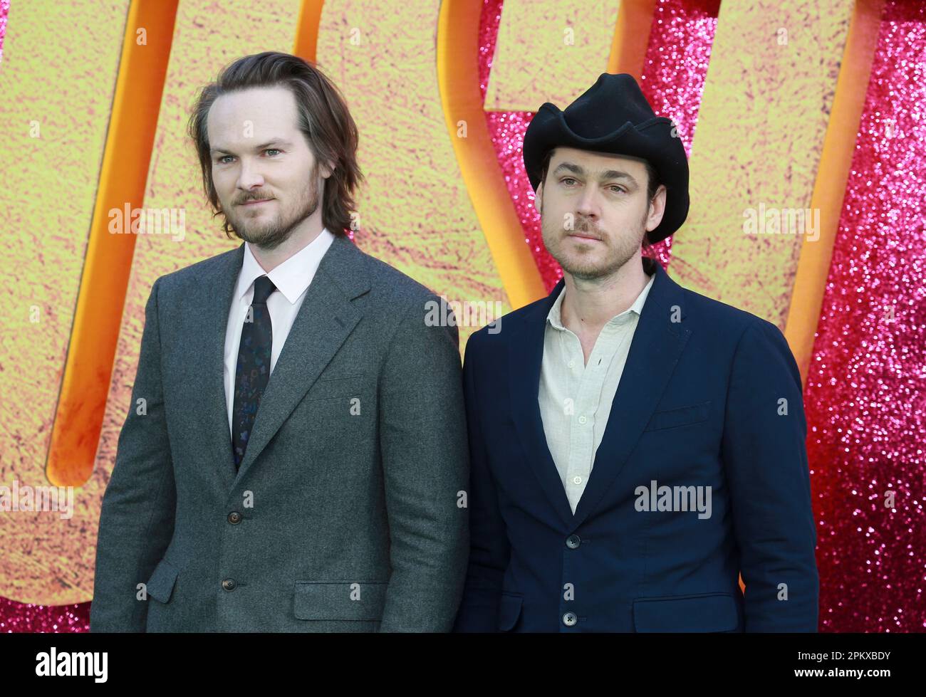 Londres, Royaume-Uni. 31st mars 2022. Adam Nee et Aaron Nee assistent à la projection britannique de « The Lost City » à Cineworld Leicester Square à Londres. (Photo de Fred Duval/SOPA Images/Sipa USA) crédit: SIPA USA/Alay Live News Banque D'Images