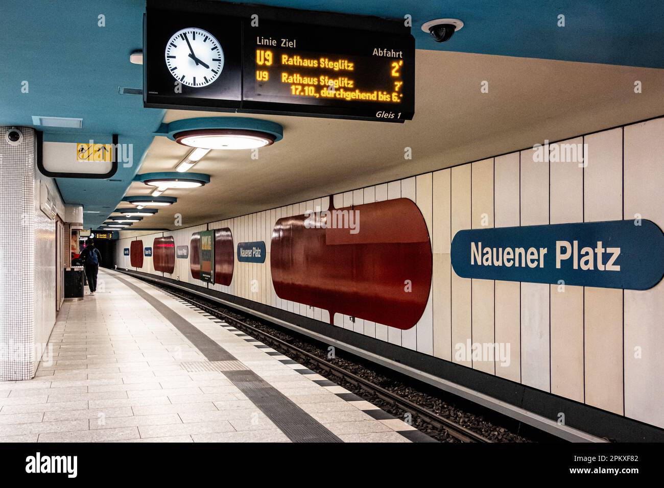 U Nauener Platz, station de métro U-bahn dessert U9 lignes, Wedding, Mitte, Berlin. Conçu par Rainer G Rümmler Banque D'Images