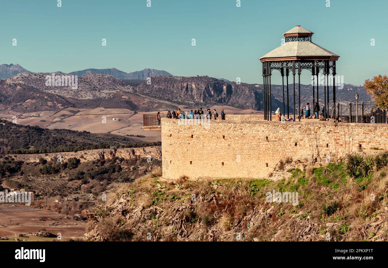 Paysage à Ronda Espagne Banque D'Images