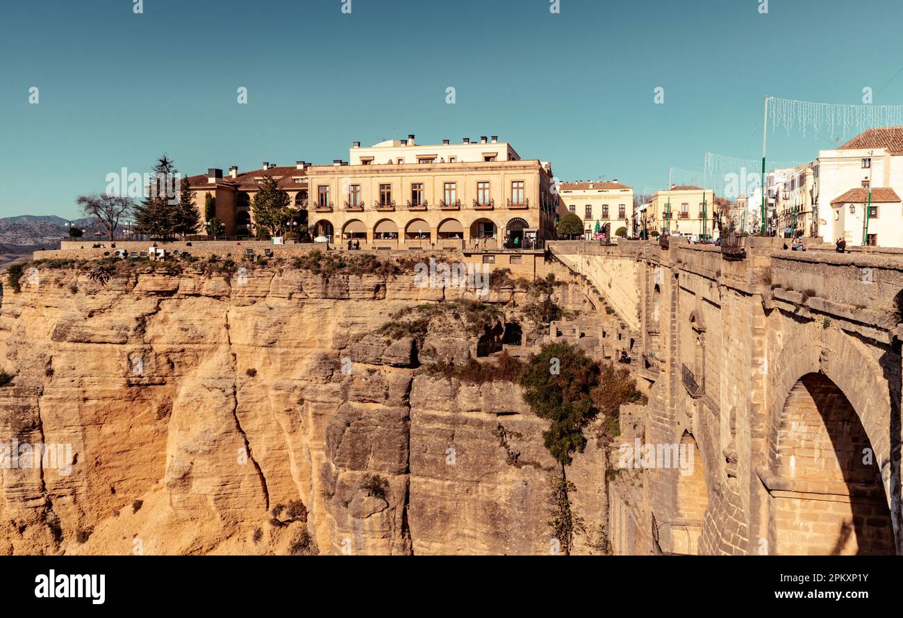 Paysage à Ronda Espagne Banque D'Images