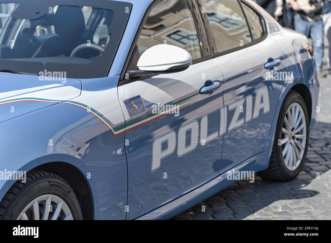 Voiture de patrouille de police de la circulation Banque de ...