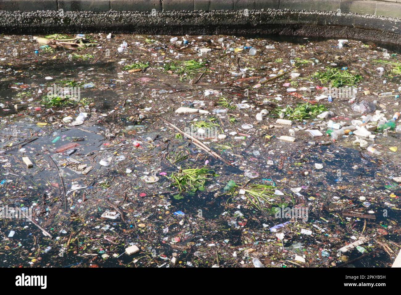 Rio de Janeiro, Rio de Janeiro, Brésil. 10th avril 2023. (INT) beaucoup de déchets et de saleté sur carte postale de Rio de Janeiro. 10 avril 2023. Rio de Janeiro, Brésil: Déchets et saleté enregistrés le matin du lundi, 10 avril 2023, dans la mer de Baia da Guanabara, autour du Musée de demain, un des endroits les plus visités par les touristes à Praca Maua, dans le port de Rio de Janeiro. (Credit image: © Jose Lucena/TheNEWS2 via ZUMA Press Wire) USAGE ÉDITORIAL SEULEMENT! Non destiné À un usage commercial ! Banque D'Images