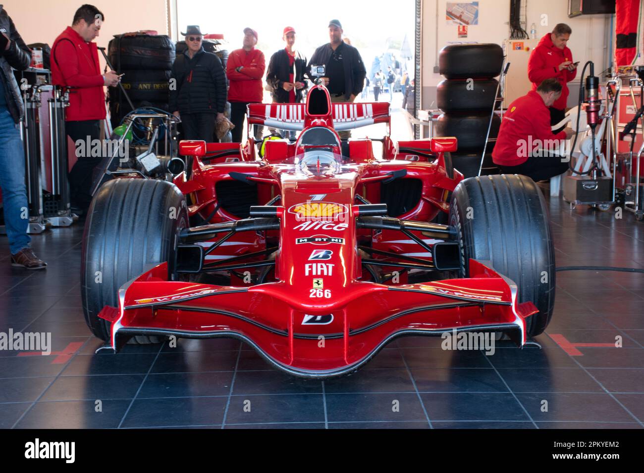Ferrari F2008 ex-Kimi Raikkonen au Grand Prix historique français 2023 sur la piste Paul Ricard Banque D'Images